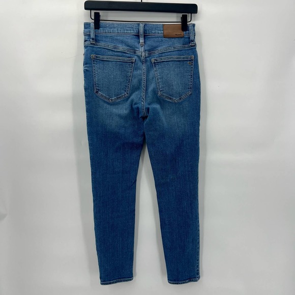 Madewell 9" Mid-Rise Skinny Crop Jeans Womens size 25 Button Fly - Picture 4 of 7